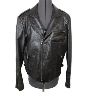 Vintage‎ Wilsons brown leather motorcycle moto jacket